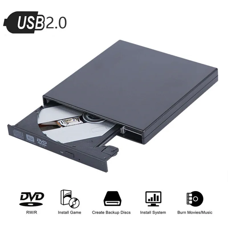 Zewnętrzne napędy DVD Type-Ctrobnik Ultra-Thin USB 3.0 Mobilny napęd optyczny DVD-R DVD / CD na pulpit