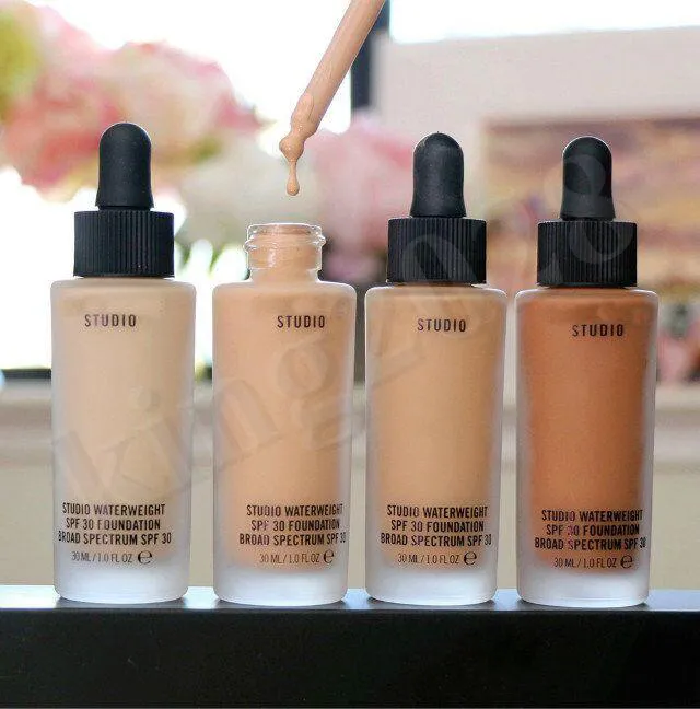 Top Quality Makeup Studio Foundation 30ml Studio Waterweight Foundation SPF 30 Flytande concealer NC15 NC20 NC25 NC30 NC35 NC40