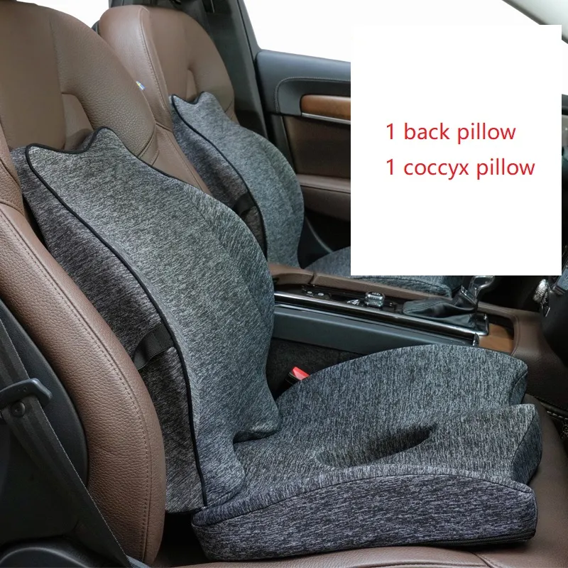 SEEONKA Auto Auto Sitzkissen Rücken Und Steißbein Kissen Memory Foam Anti  Rutsch Universal Komfortabler Für Low Back Pain Treiber Von 49,98 €