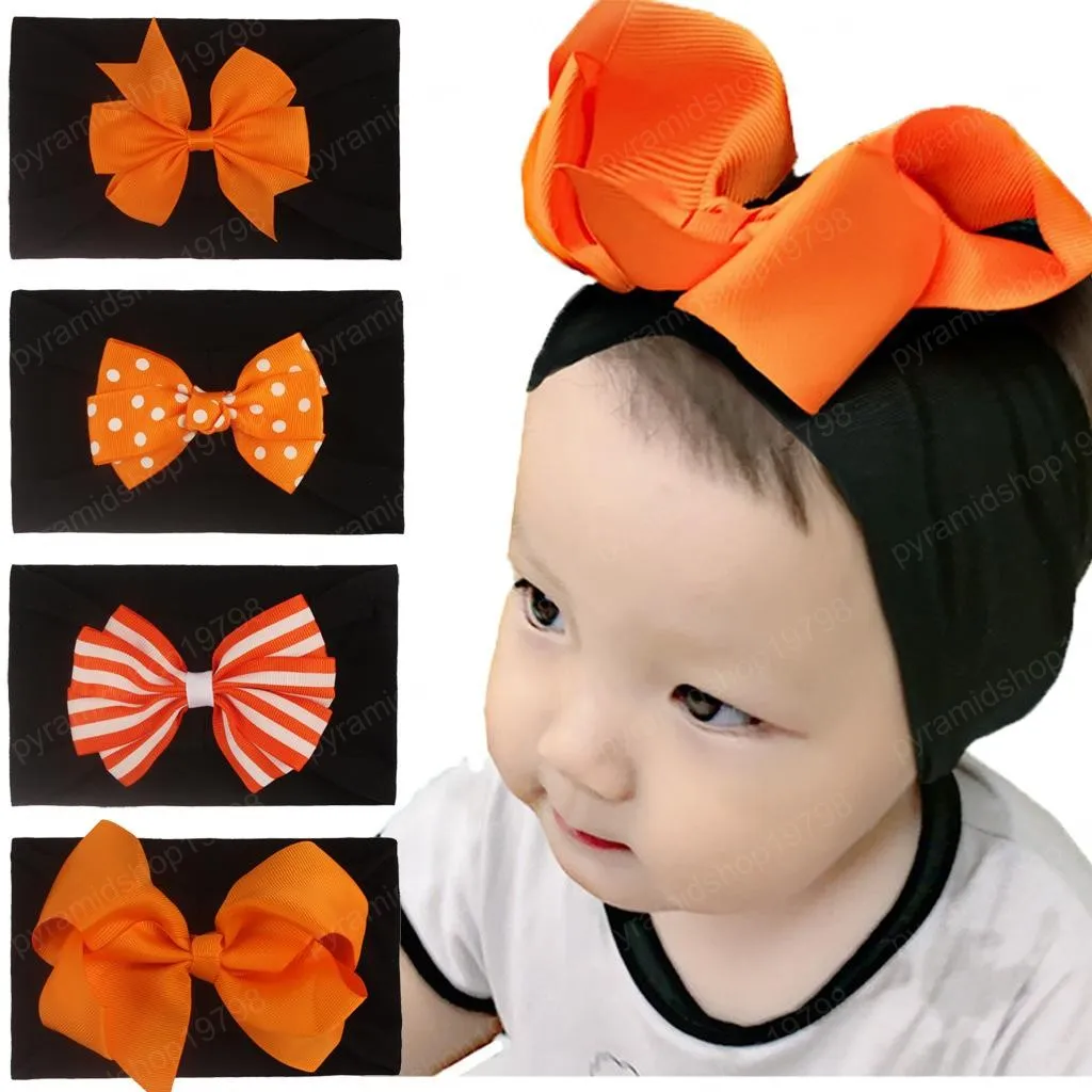 Halloween infantile fleurs arc bandeaux coiffure de mode belle élasticité filles bande de cheveux carnaval enfants accessoires de cheveux 13 styles