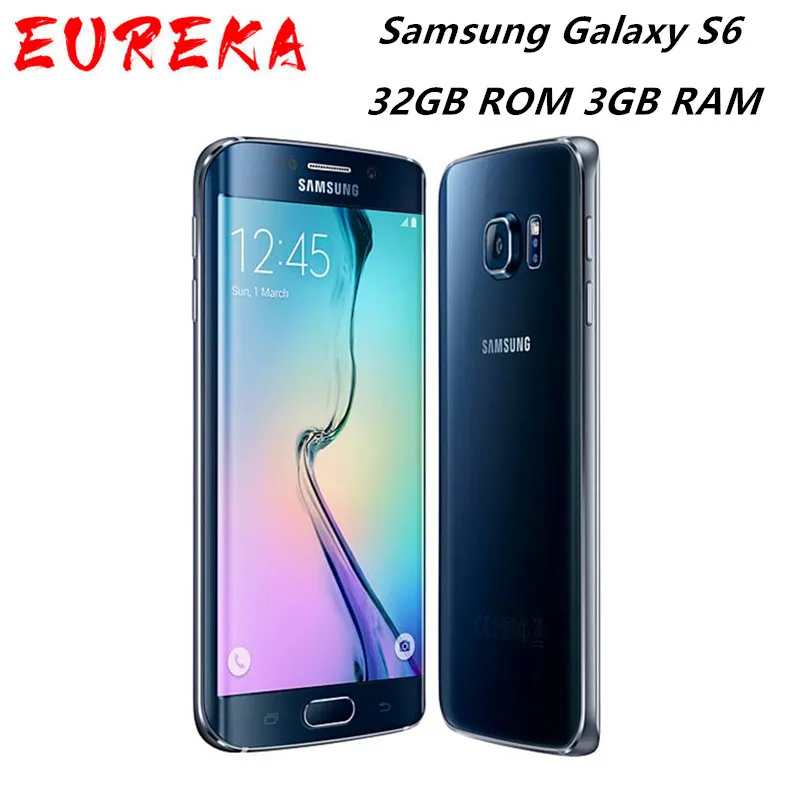Оригинальный Samsung Galaxy S6 G920A / T / V G920F Разблокированный мобильный телефон Octa Core 32GB ROM 3GB RAM 16MP 5.1 "Android