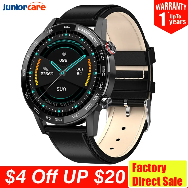 Suministro Al Por Mayor 2020 Nuevo Reloj Inteligente L16 Para Hombres Reloj  Deportivo De Presión Arterial ECG 360 * 360 IPS IP68 A Prueba De Agua 22 Mm  Banda VS L13 SmartWatch