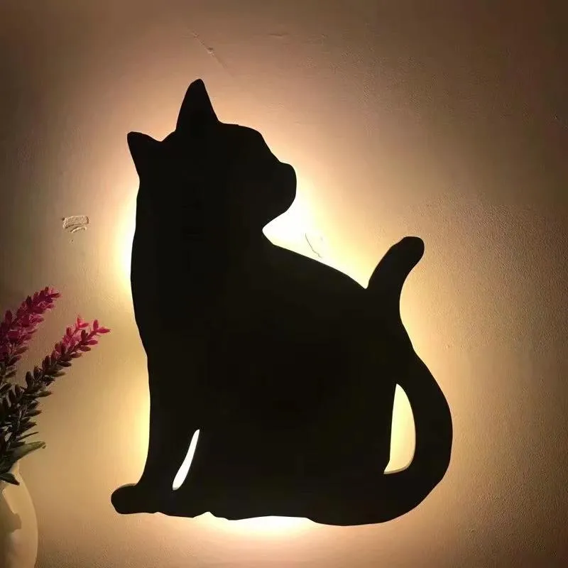 Cat silhouette wall lights new arrivals