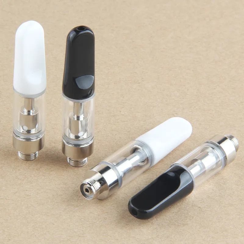 Cewka ceramiczna 510 gwint Vape Pen Cartridge gruby olej Atomizer 0.5ML 1ML E papierosy wózki parownik