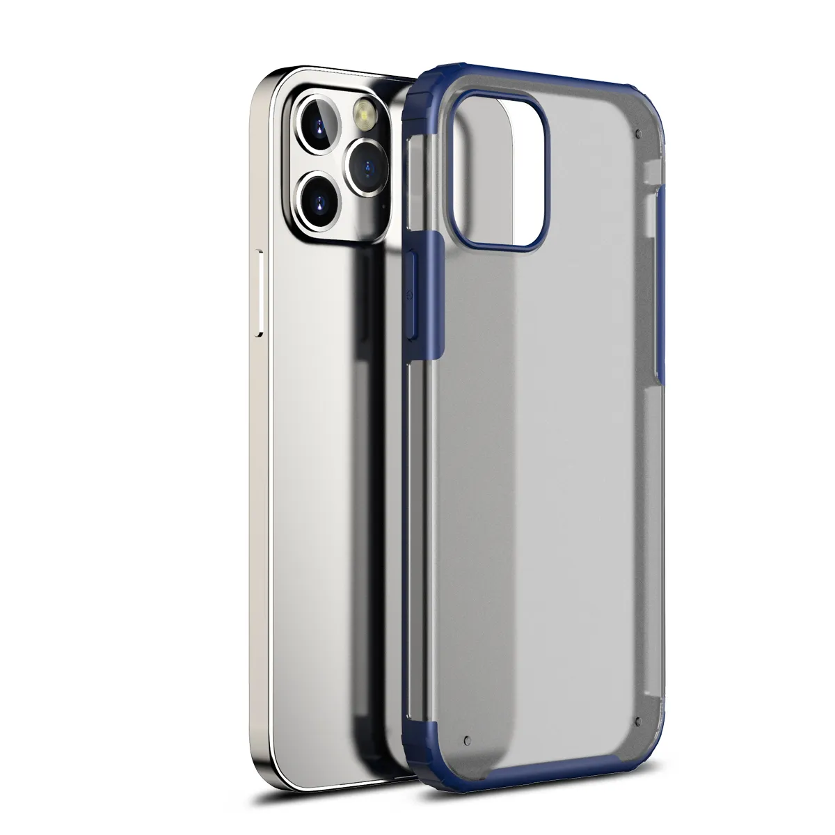 아이폰 12 Pro XS XR coque cover for iphone 11 Pro Max 7 8 Plus Se Funda에 대 한 방울 방지 방지 젖빛 전화 케이스