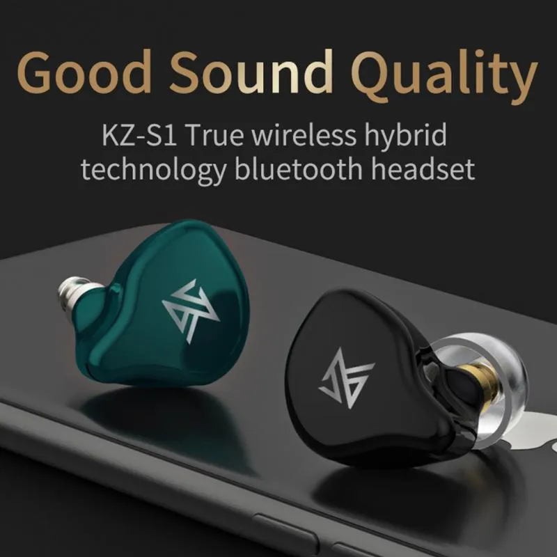 Headsets KZ S1 S1D TWS Bluetooth 5.0 Earbuds Wireless Stereo In