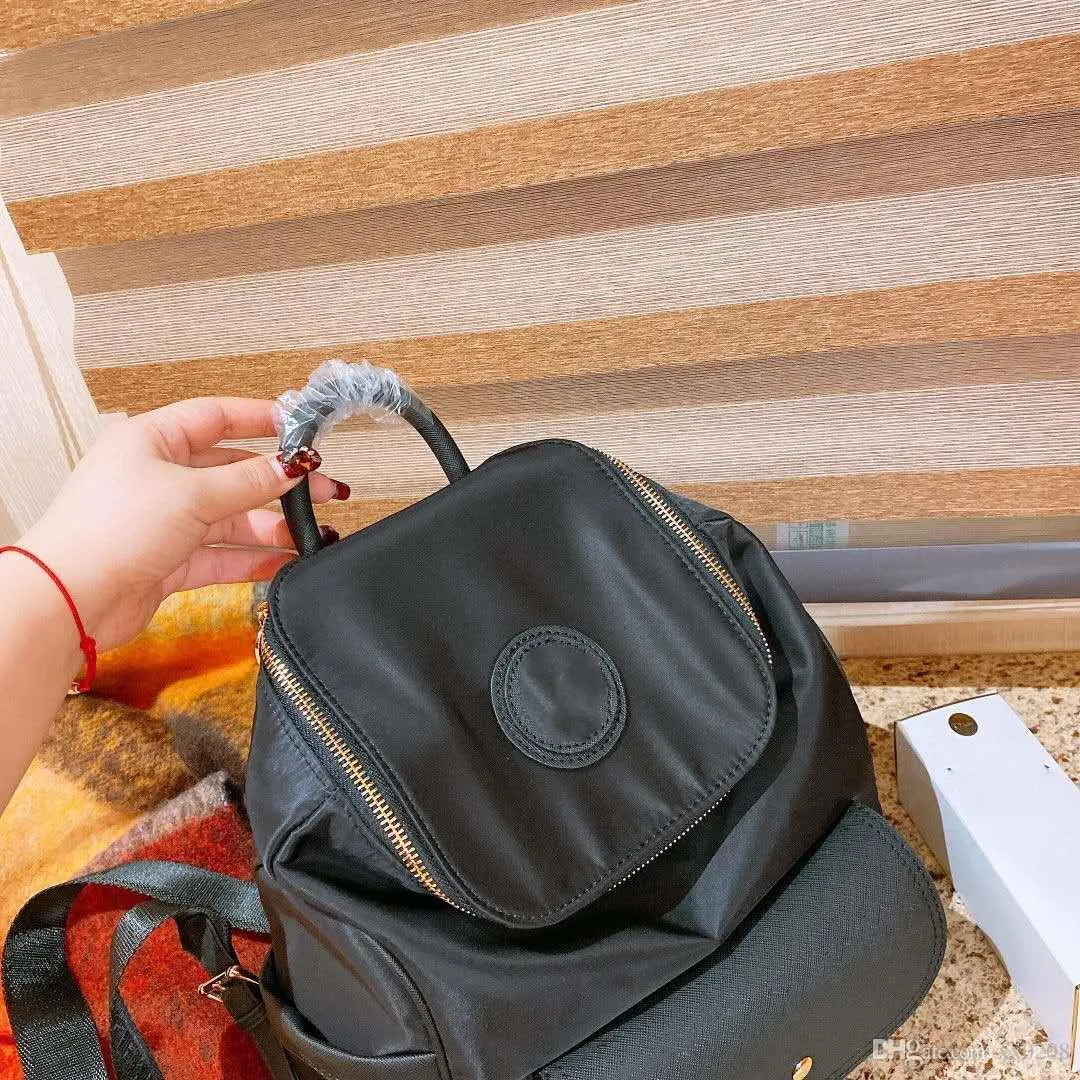 O designer projeta o tecido de qualidade à prova d'água, o mais recente mochila essencial de mochila de tecido de nylon preto Backpack