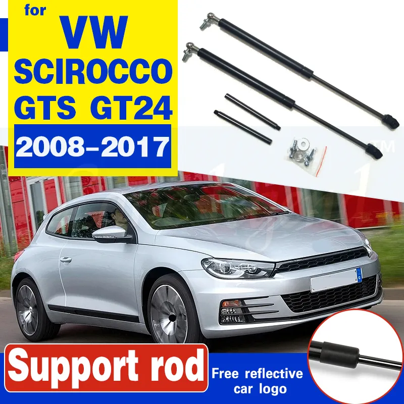 Pour VW SCIROCCO 2008 2017 R GTS GT24 Refit Capot Capot Ressort À Gaz  Amortisseur Barres De Jambe De Force Support Tige Hydraulique Style De  Voiture Du 30,59 €