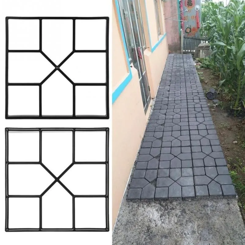 Create Your Own Scenic Walkways With A Durable Manual Cement Concrete Road Mold For DIY Garden Pavements