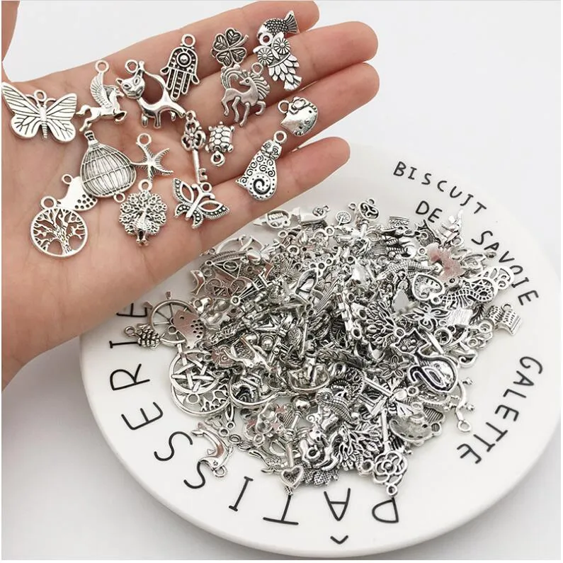 Wholesale Mixed Animal Animal Charms For Jewelry Making Tibetan