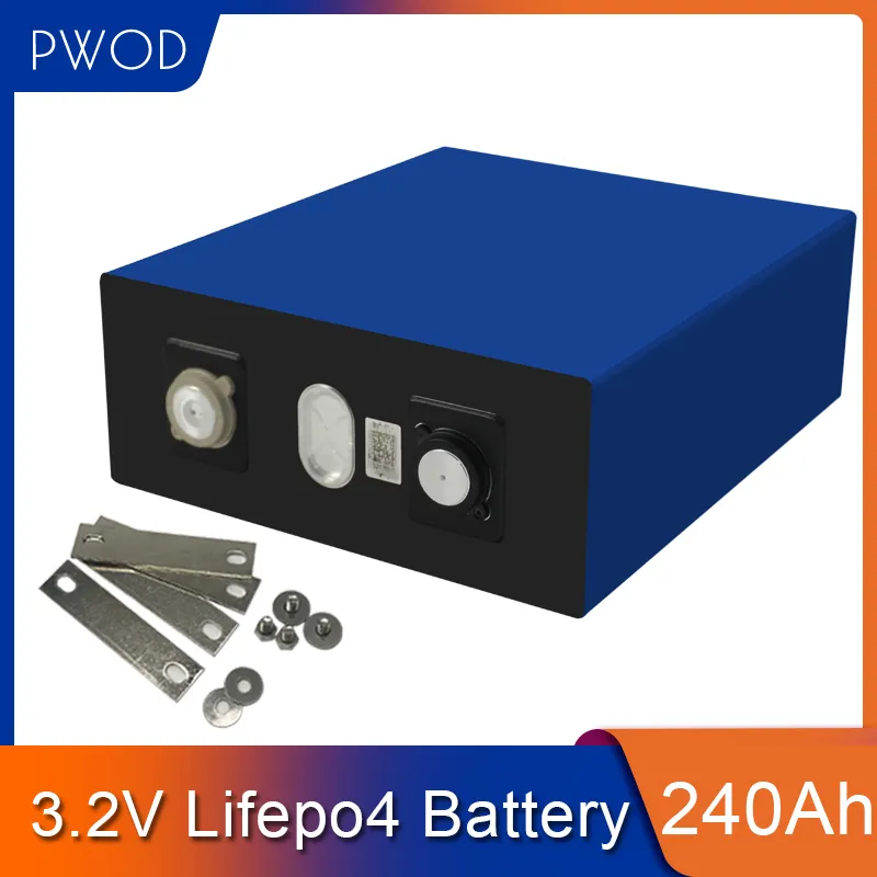 PWOD 24V480AH 16PCS 240Ah bateria lifepo4 prismática pacote DIY 48V240AH 12V960AH para Electric Vehicle Solar UE US TAX FREE