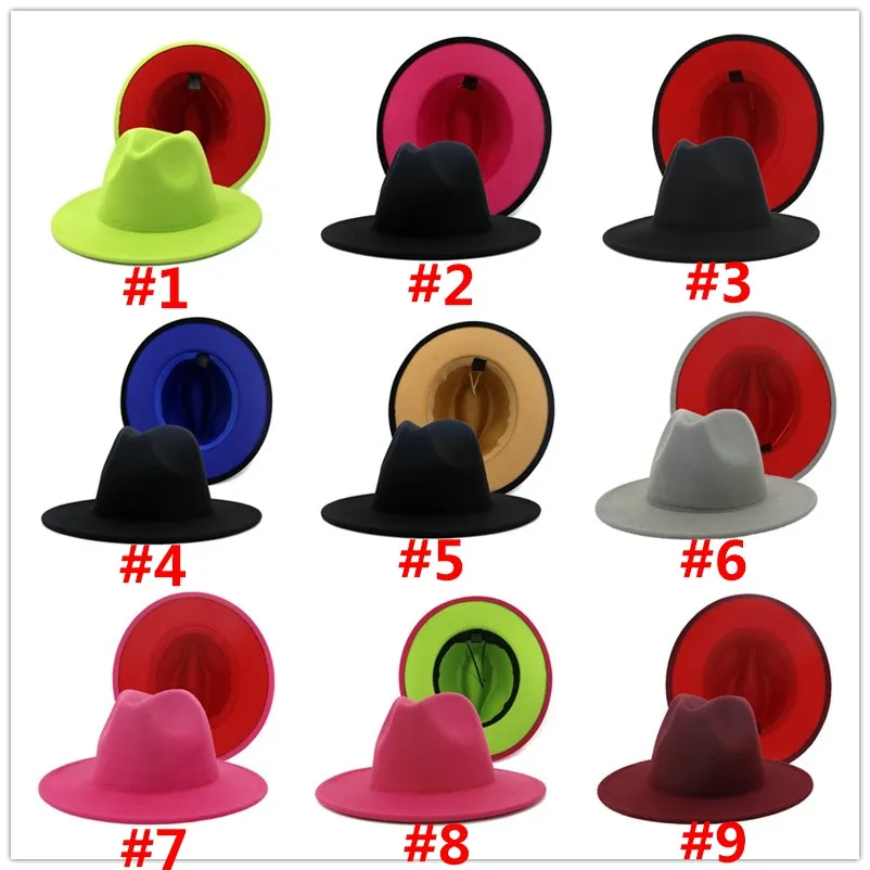 Femmes Fedora Chapeaux Hommes Jazz Panama Casquettes Large Bord Casquette  Patchwork Chapeau Hommes Filles Trilby Chapeau Homme Femme Printemps  Automne Hiver Cadeau En Gros Du 3,09 €