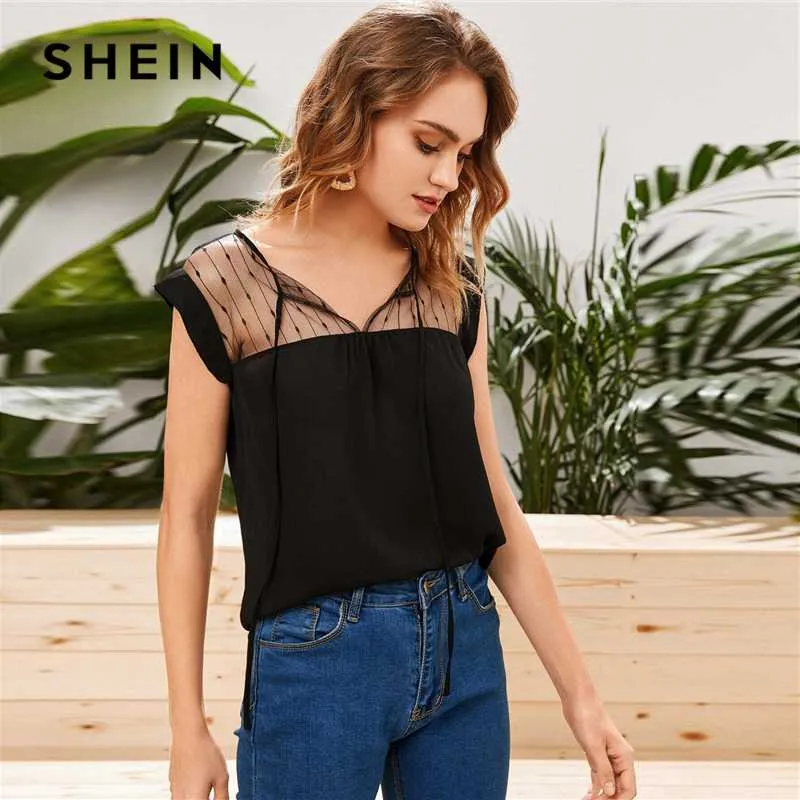 Mesh sales yoke top