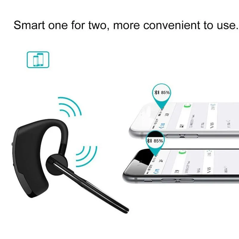 Noise cancelling bluetooth headset headphone with mic for trucker truck sales driver