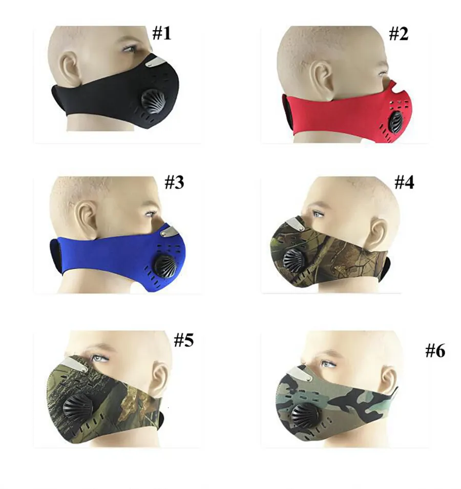 Anti Pollution Bicycle Mask Outdoor Sports Cycling Face Mask Filter For Bike Riding Traveling Cycling Masks OOA5044