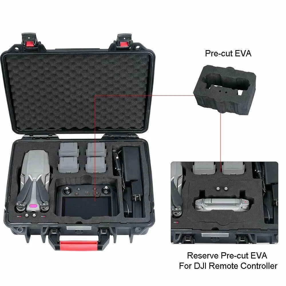 Étui rigide étanche Smatree pour DJI Mavic 2 Pro/Zoom avec contrôleur intelligent pour batteries de vol intelligentes et accessoires