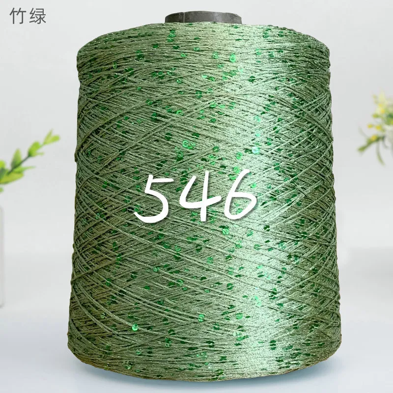 Fil à Paillettes 500g - Fil à Tricoter Ou Crocheter Brillant - Pour Écharpes, Pulls, Décos - Polyester/ Nylon - Idéal Débutants