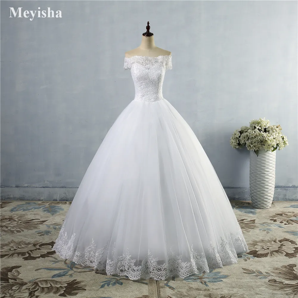 Новое белое кружевное свадебное платье из слоновой кости для невест с кружевами кромки плюс размер Maxi формальный с платного платья