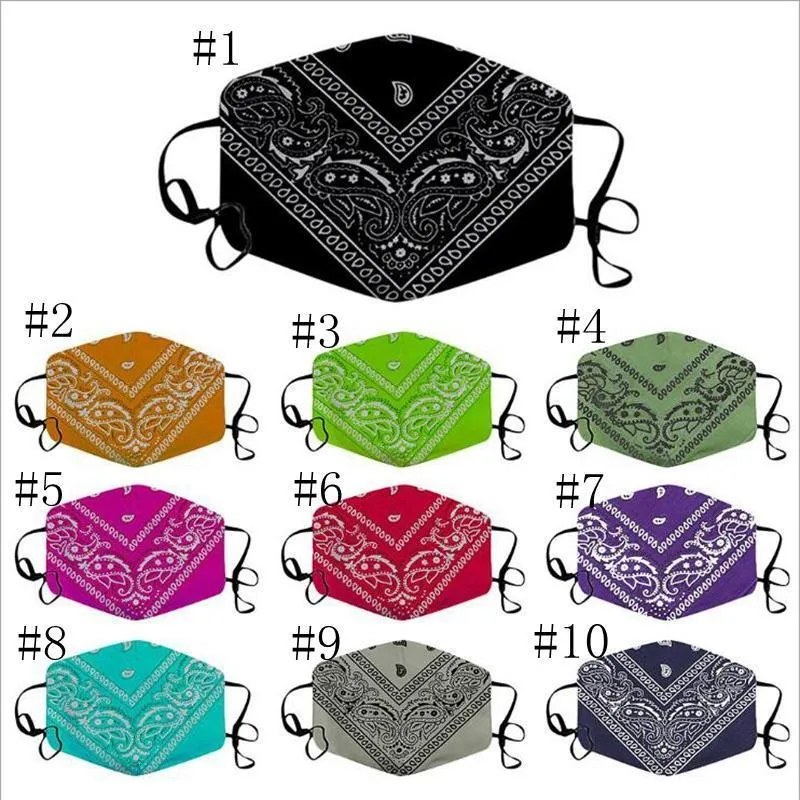 10 styles Printing Mask Snowflake Designer Dustproof Cotton Face Masks Ear-hanging Mouth Cover Outdoor Sports adult protective Mask YYA403