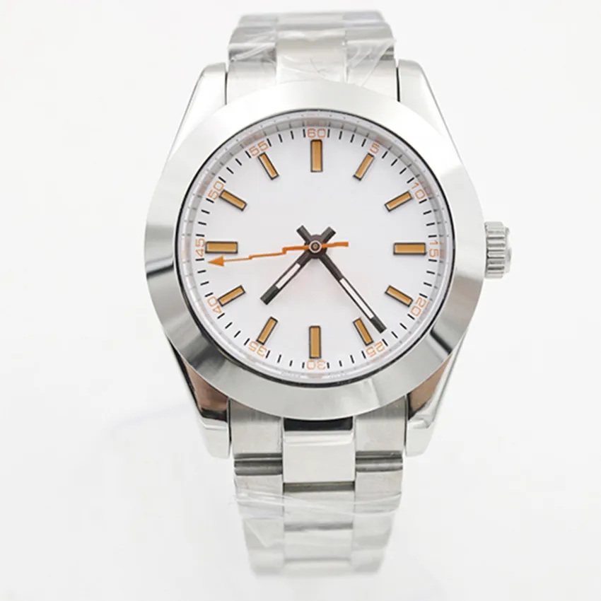 Hot Sales Silver Dial Watches Automatic Movement 39MM Mens Watch Watches 316L Stainless Steel Bracelet Men Wristwatches