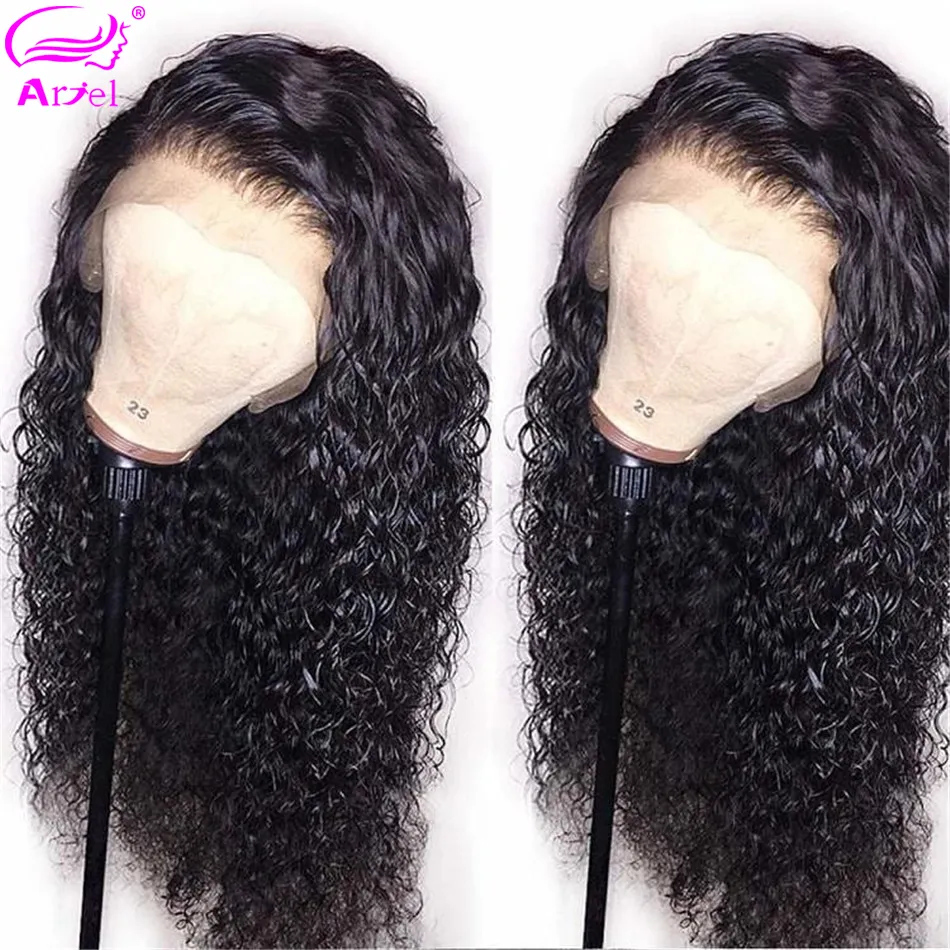 Curly Human Hair Wig Lace Front Human Hair Wigs For Black Women Brazilian Wig Non Remy 13×46 Transparent Lace Wigs Human Hair 18