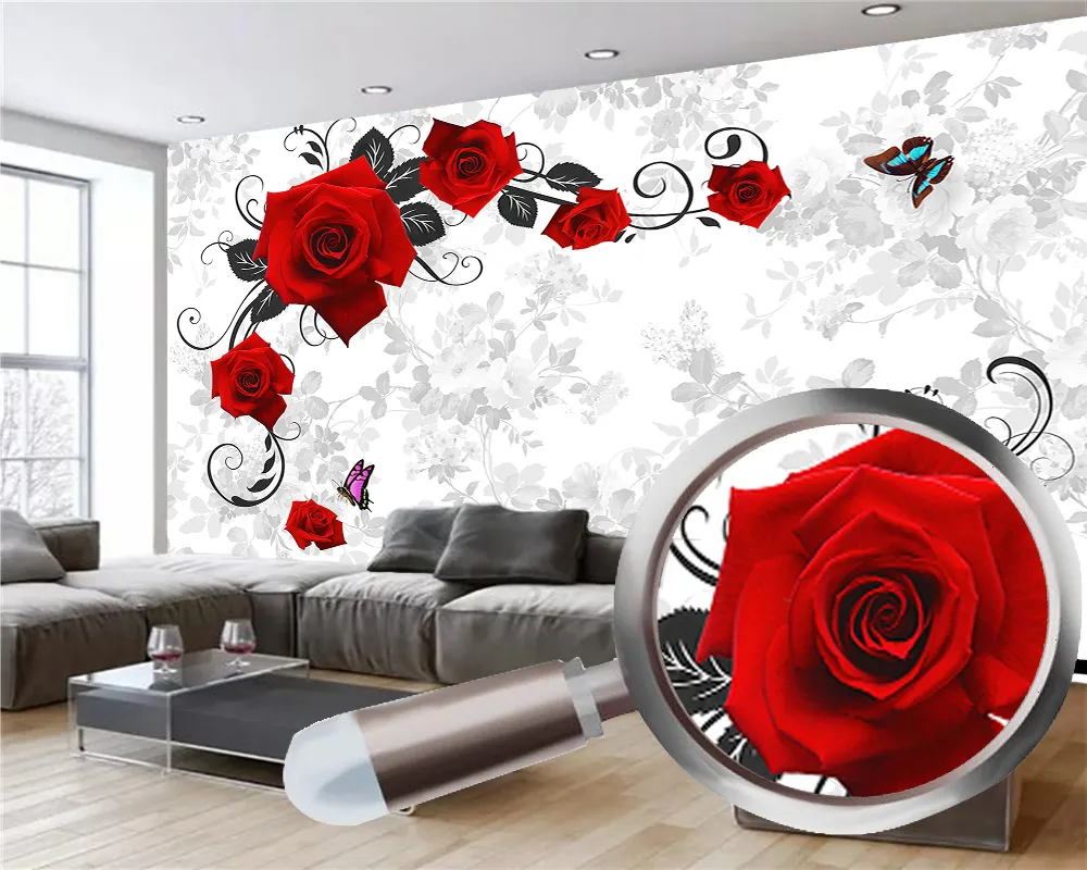 Romantic 3d wallpaper for bedroom walls online