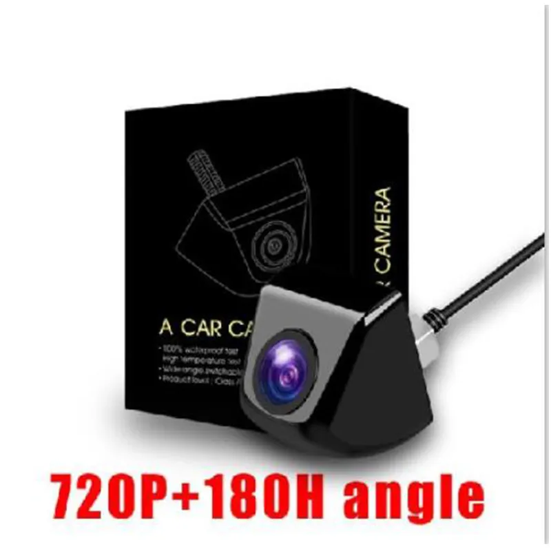 High Quality Night Vision Car Reverse Camera 180 HD Wide Angle Vehicle Camera PAL/NTSC Switchable Waterproof Cameras Wholesale