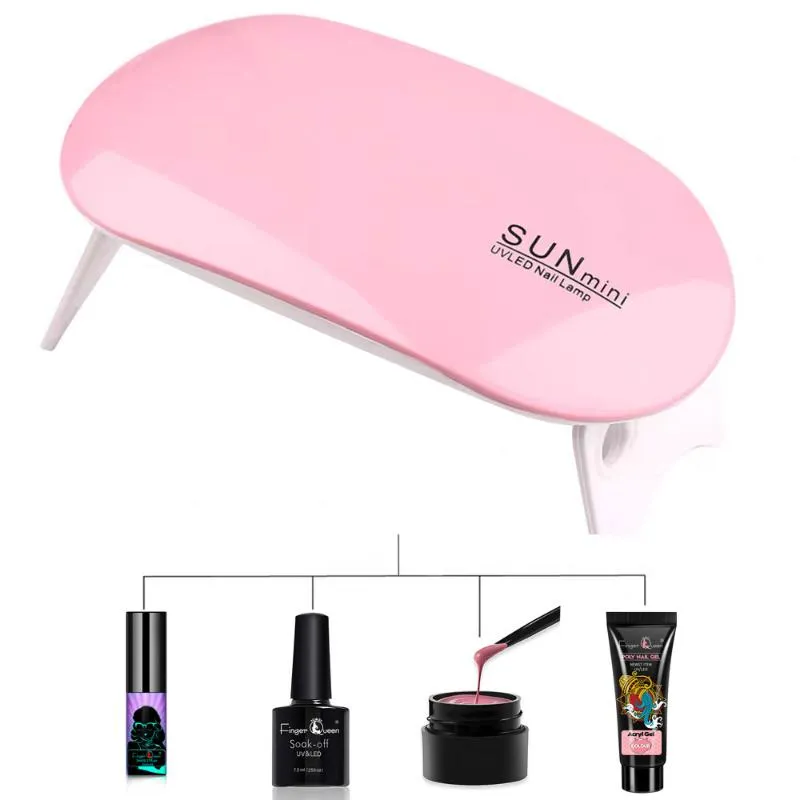 UV Nail Lamp 6 W Sun Mini LED Lamp Gel Nail Polish Droger Muis Vorm Droog Oplaadbaar Thuisgebruik LED-lampen