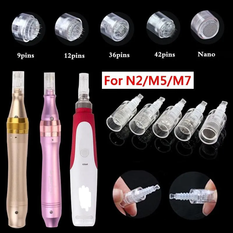 Cartouche de micro-aiguilles de remplacement, 1/3/5/7/9/12/36/42/Nano, pour Dermapen Microneedle Dr Pen M5/M7