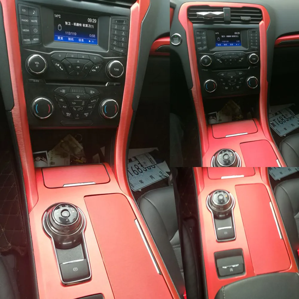 Para Ford Mondeo MK4 5 2013 2018, Manija De Puerta De Panel De Control  Central Interior, Pegatinas De Fibra De Carbono 5D, Calcomanías, Accesorios  De Estilo De Coche 291r De 18,98 €