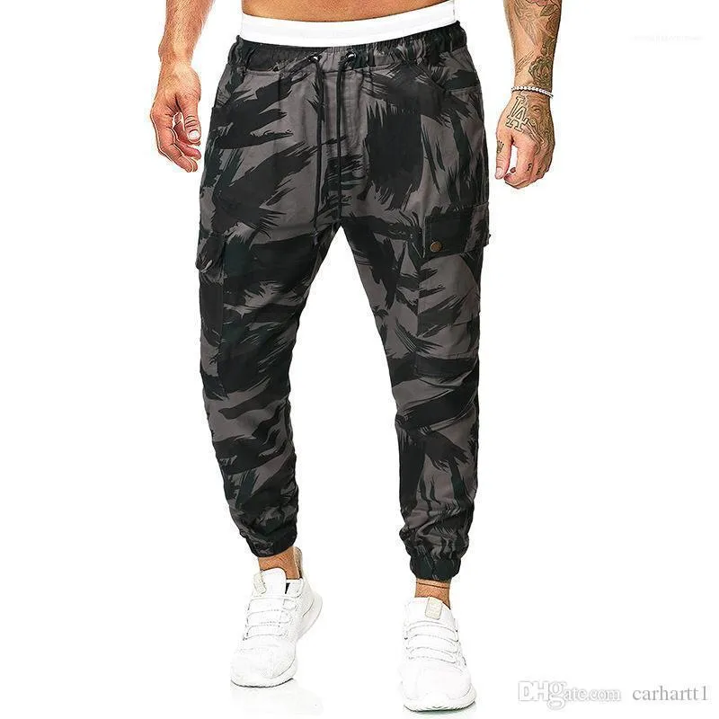 Плюс Размер одежды Мужской Мужские дизайнерские брюки Мода Printed мужчин брюки карандаш вскользь Drawstring подросток Sweatpants