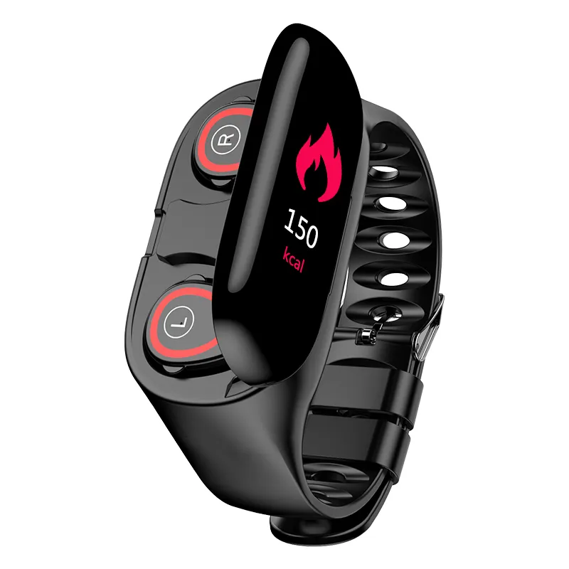 Smart Watch Męskie Moda M1 Z Słuchawki Bluetooth Tętno Monitor Smart Wristband Sport Tracker dla mężczyzn kobiet