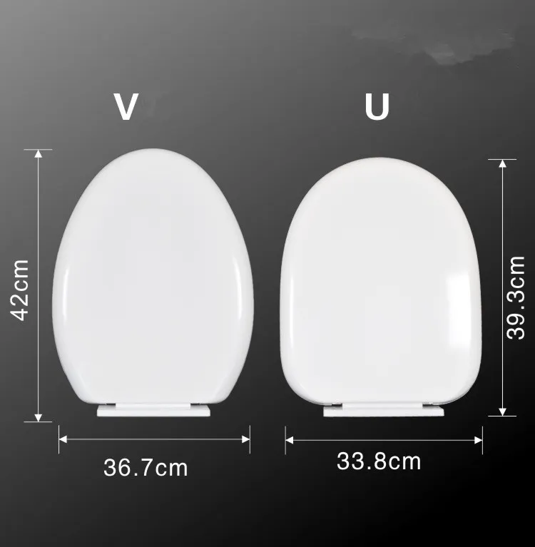 Plastic toilet lid toilet seat cover Oval and square Withstand voltage/slow drop/mute Seat Covers by sea ship GGA3676