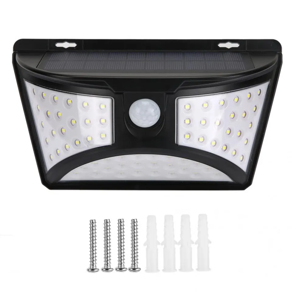 6500K energía Solar impermeable 68 LED lámpara de pared PIR detección de movimiento exterior jardín luz de seguridad luces solares para exterior