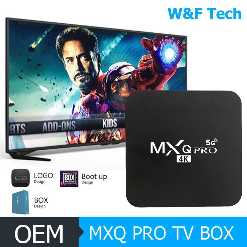 ホットMX2 MXQ PRO RK3229 1GB 8GB / 2GB 16GBクワッドコアAndroid 9.0 TVボックス2.4G 5G WiFi 4Kメディアプレーヤー