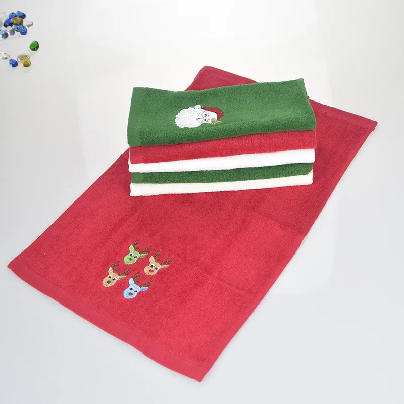 Decorative Luxury Hand Towel Santa Claus Christmas Towel Gift