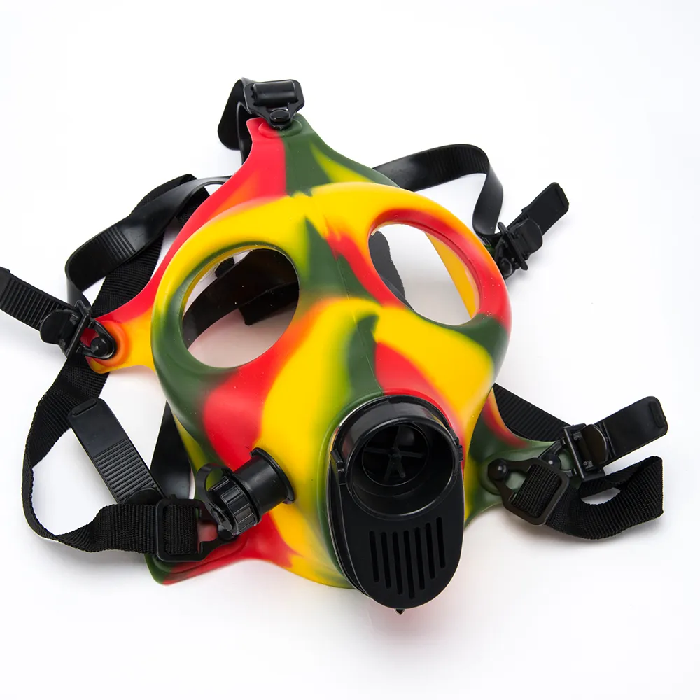 Smoke Gas Mask Cigarette Pipe Filter Silicone... From Brosglass, $17.19