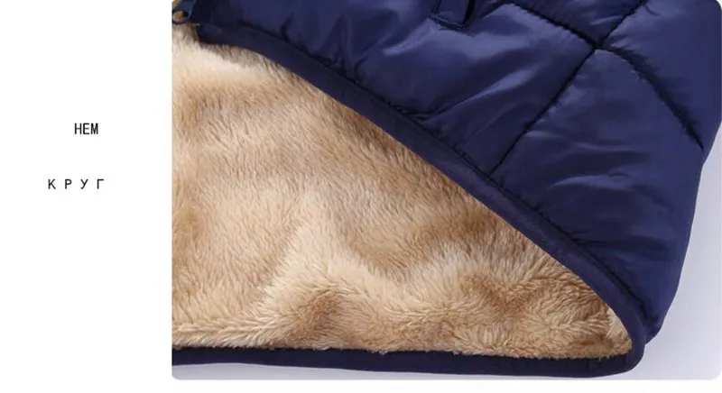 COOTELILI Fleece Winter Parkas Kids Jackets For Girls Boys Warm Thick Velvet Children`s Coat Baby Outerwear Infant Overcoat (1)