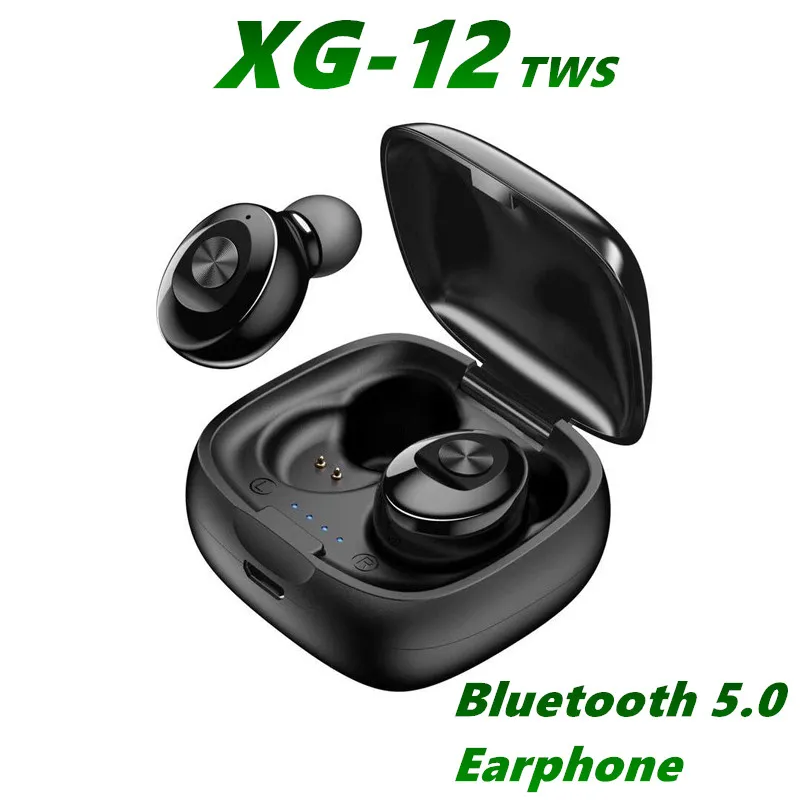 XG12 Bluetooth 5.0 Auricolare Stereo Sereno Auricolari wireless HiFi Sound Sport Auricolari Auricolare da gioco Auricolari con microfono per iPhone 8 xs 11 mq20