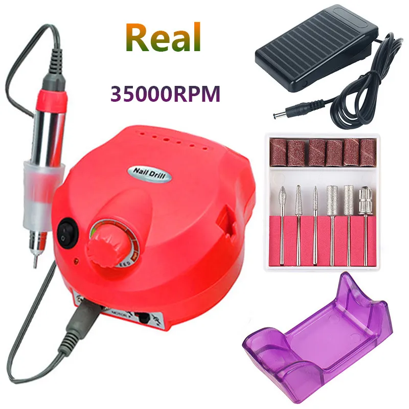 35000RPM Electric Nail Drill Set - Professional Manicure Pedicure ...
