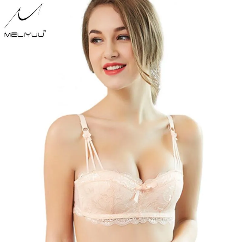 Womens Sexy Push Up Lace Bralette Bra Full Cover Non-Wired Cup Bra  Underwear New 