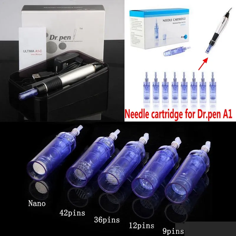 3 5 7 9 12 36 42 Pins Nano Micro Agulha Cartucho para MicroneEdling Electric Dermapen Dr Pen Agulhas Dicas
