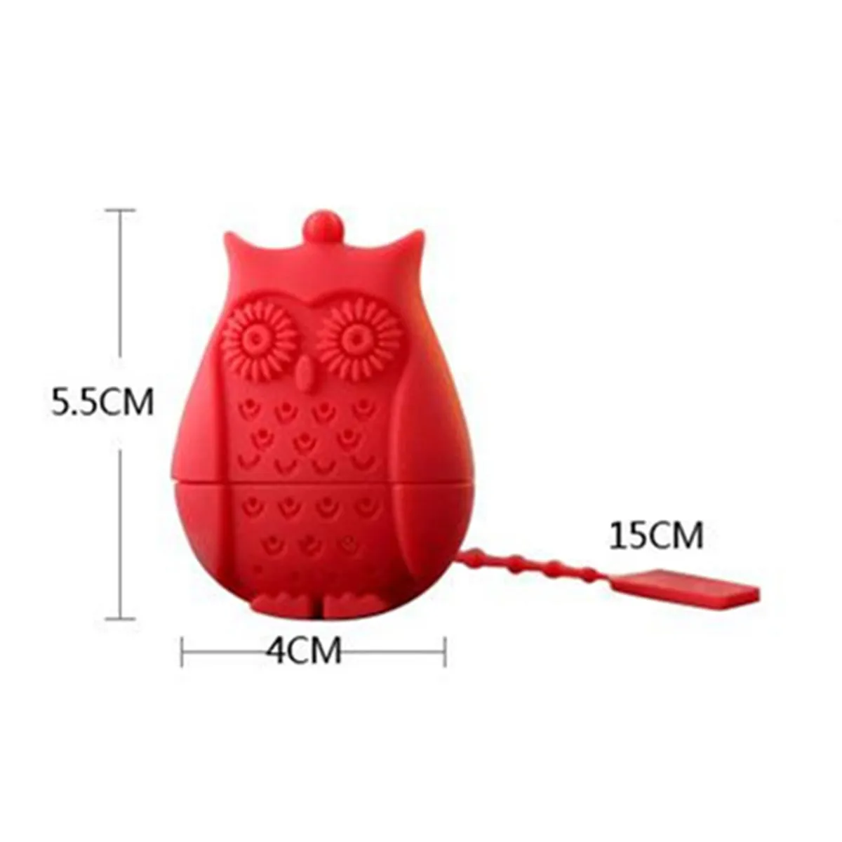 Silicon Tea Infusers Cute Animal Owl Shape Tea Filter with Multicolor Food Grade Tea Infuser Creative Strainers