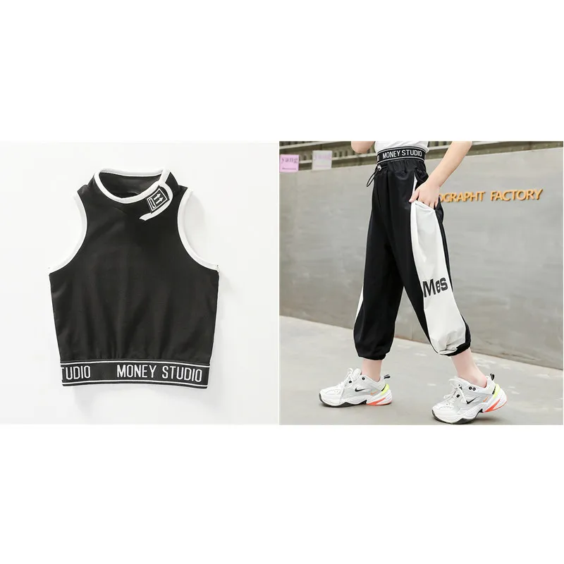 Hip Hop Kids Dance Girls Clothes Outfits Vest Tops Pants Cargo Sweatpants  Modern Baby Teens 9 10 11 12 13 Years Girls Streetwear From Make03, $41.29