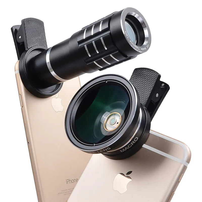 Lente 2 In 1 Per Smartphone – Macro 12,5x E Grandangolare 0,45x Con Clip, Compatibile Con IPhone E La Maggior Parte Dei Cellulari - 2
