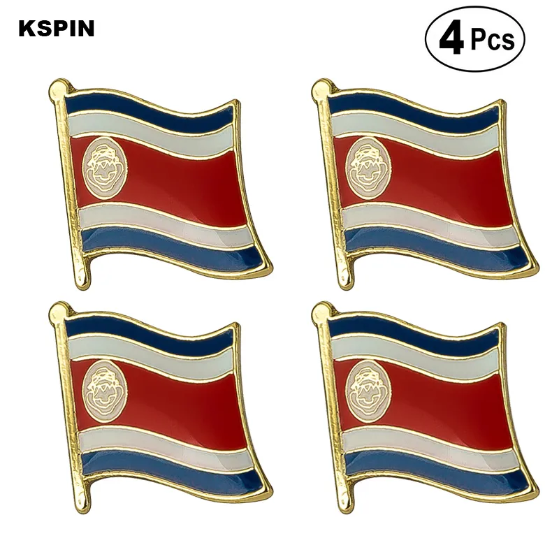 Costa Rica Flag Pin Lapel Pin Badge Broszka Ikony 4 pc