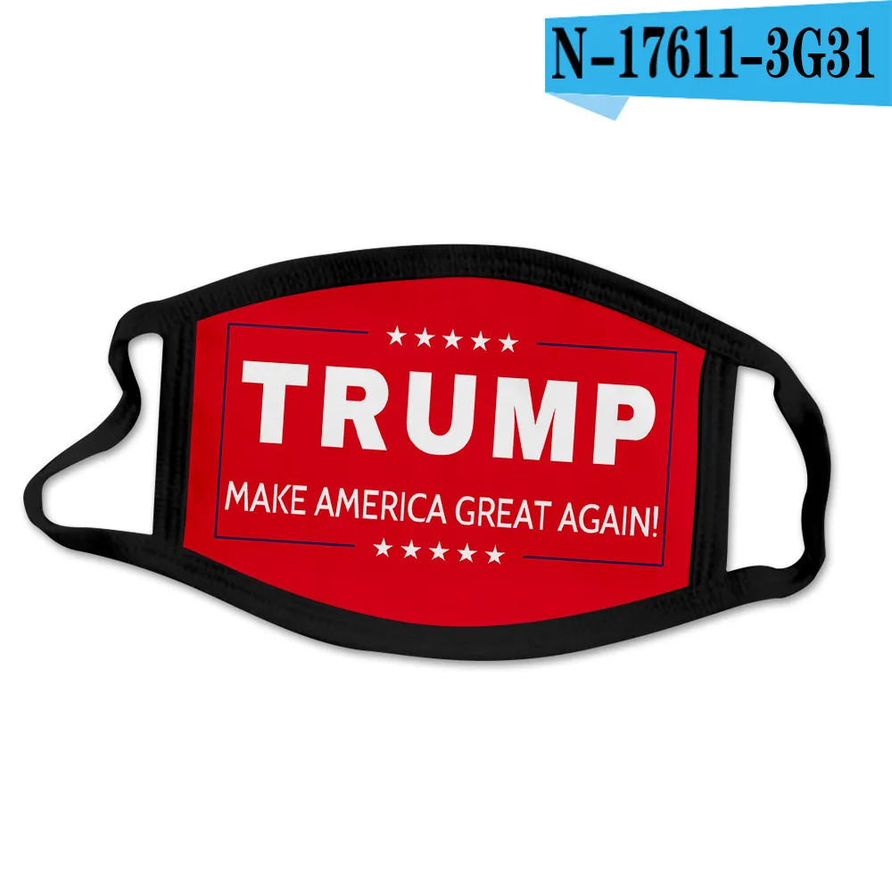 44style 2020 Donald Trump Masque Élection Trump Designer Masques Visage Bouche Couverture Anti-Poussière Lavable Coton Tissu USA Élection Masque GGA3689-14