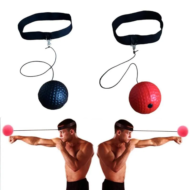 Boxing Fight Ball Tennis Ball with Head Band for Reflex Reaction Speed Training in Boxing Punching