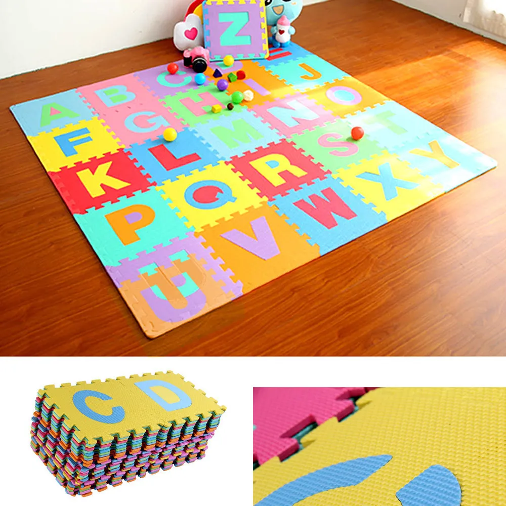 Play Mat 36PCS/Set Large Alphabet Numbers EVA Floor Mat Baby Room