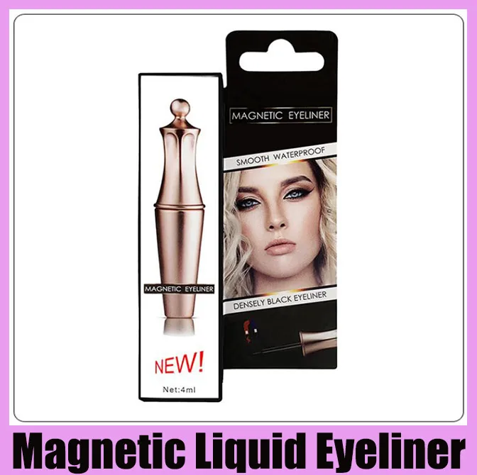 Waterdichte magnetische vloeistof eyeliner gladde oogvoering make -up cosmetica gemakkelijk te dragen snel droge vloeibare eyeliner epacket